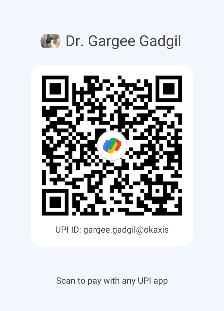 Official UPI QR Code for Dr. Gargee Gadgil